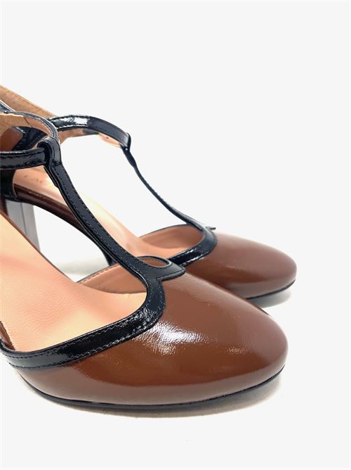 Damen Pumps aus Lackleder IL LACCIO | 2883NAPLAKCHOCO+NERO